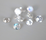 Набор из 10 ограненных лунных камней 0,33 карата 