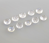 Набор из 10 ограненных лунных камней 0,33 карата 