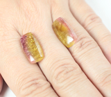 Крупная пара полихромных турмалинов 15,69 карата