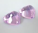 Пара чистейших лавандовых аметистов 12,9 карата 