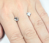 Редкая пара чистейших полихромных цоизитов 1,67 карата