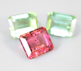 Open color grade! Набор из 3 турмалинов 8,73 карата