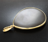 Кулон с пиритовым аммонитом с симбирцитом 90,43 карата Серебро 925