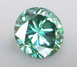 Голубовато-зеленый муассанит 1,31 карата 