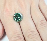 Крупный голубовато-зеленый муассанит 5,99 карата 