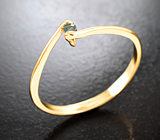 Золотое кольцо с чистейшим уральским александритом 0,09 карата Золото