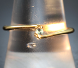 Золотое кольцо с чистейшим уральским александритом 0,09 карата Золото