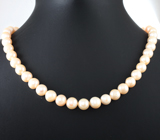 Массивное золотое колье с золотисто-кремовым морским жемчугом барокко 247,5 карата