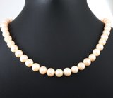 Массивное золотое колье с золотисто-кремовым морским жемчугом барокко 247,5 карата