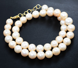 Массивное золотое колье с золотисто-кремовым морским жемчугом барокко 247,5 карата Золото