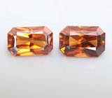 Пара ярких цирконов 2,78 карата