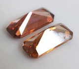 Пара ярких цирконов 4,81 карата