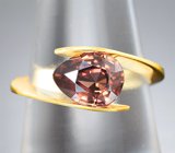 Кольцо с оранжевым цирконом 2,29 карата