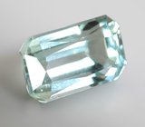 Чистейший зеленовато-голубой "неоновый" апатит 3 карата