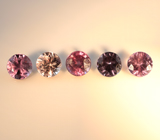 Набор из 5 редких гранатов с александритовым эффектом 1,16 карата