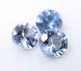 Набор из 3 редких синих гранатов с александритовым эффектом 0,4 карата