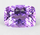 Чистейший аметист лазерной огранки 17,4 карата 