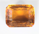 Чистейший крупный насыщенный цитрин лазерной огранки 23,82 карата 