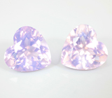 Пара лавандовых аметистов 13,03 карата 