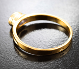 Золотое кольцо с ярким насыщенным танзанитом 0,49 карата Золото