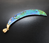 Крупный золотой кулон с ярким многоцветным абалоном 20,6 карата Золото