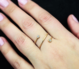 Золотое кольцо с лейкосапфирами 0,25 карата Золото