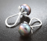 Подвесы для серег с цветным морским жемчугом 5,18 карата Серебро 925