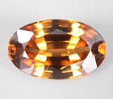 Подвесы для серег с крупными золотисто-желтыми цирконами 11,38 карата