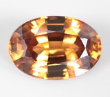 Подвесы для серег с крупными золотисто-желтыми цирконами 11,38 карата