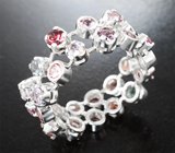 Кольцо с разноцветными шпинелями 3,55 карата