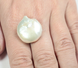 Кремово-белая морская жемчужина барокко 31,74 карата