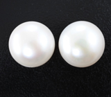 Пара кремово-белых морских жемчужин 28,9 карата! Исключительный люстр 