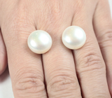 Пара кремово-белых морских жемчужин 28,9 карата! Исключительный люстр 