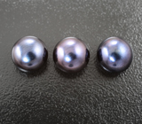 Набор из 3 черных морских жемчужин 13,28 карата 