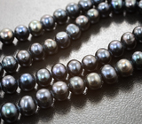 Набор из 74 черных жемчужин 102,35 карата! Натуральный цвет 