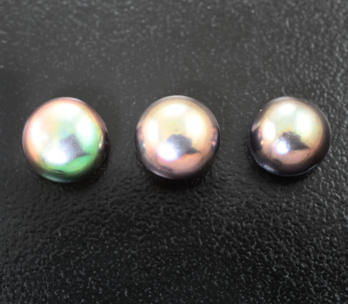 Набор из 3 черных морских жемчужин 7,95 карата