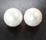 Пара кремово-белых морских жемчужин 25,35 карата! Исключительный люстр 