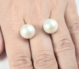 Пара кремово-белых морских жемчужин 25,35 карата! Исключительный люстр