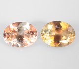 Пара андалузитов 1,15 карата 
