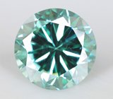 Голубовато-зеленый муассанит 2,56 карата 