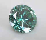 Голубовато-зеленый муассанит 2,56 карата 