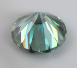 Голубовато-зеленый муассанит 2,56 карата