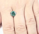 Голубовато-зеленый муассанит 2,56 карата 