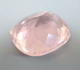 Чистейший крупный розовый кварц эффектной огранки 16,84 карата 