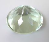 Чистейший крупный мятно-зеленый аметист лазерной огранки 22,19 карата 