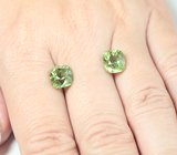 Open color grade! Пара желтовато-зеленых турмалинов 6,49 карата