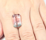 Редкое сочетание цветов! Крупный "неоновый" арбузный турмалин 11,92 карата 