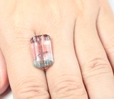 Редкое сочетание цветов! Крупный "неоновый" арбузный турмалин 11,92 карата