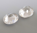 Пара чистейших бесцветных цирконов 2,69 карата 
