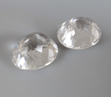 Пара бесцветных цирконов высокой чистоты 3,47 карата 